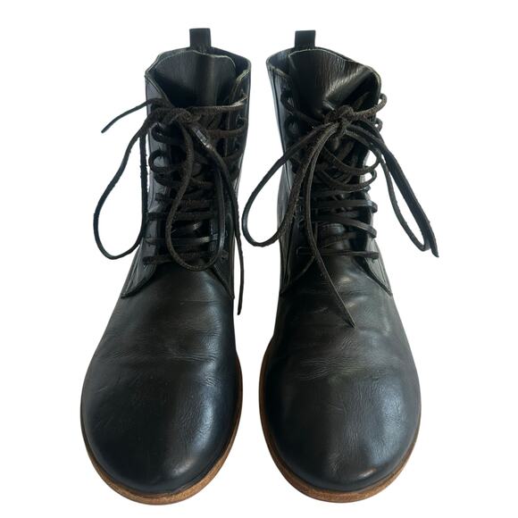 Marsèll Black Leather Lace-Up Ankle Boots Size 39 US 8 W / US 7 M Made in Italy - Picture 7 of 16